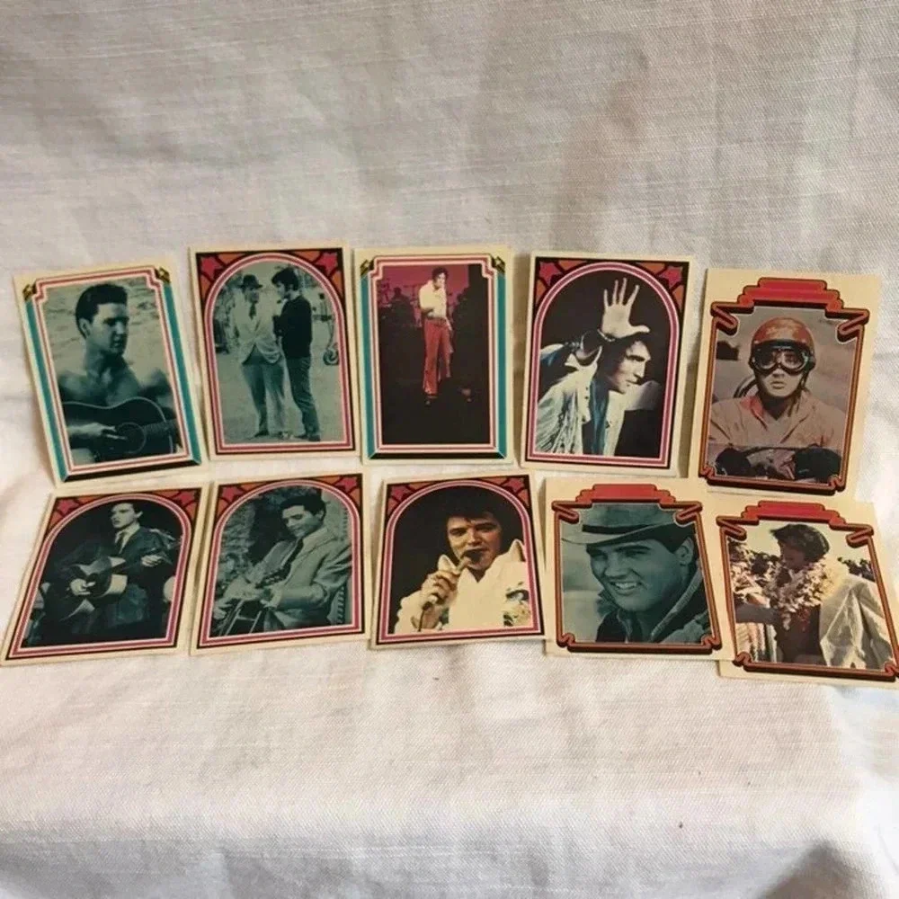 Vintage Elvis Presley Cards Collection 1978 10 cards Lot